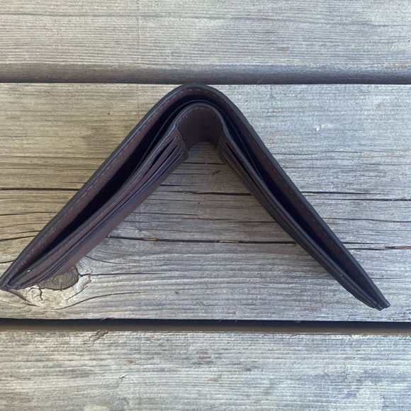 Coach Compact ID Wallet in Signature Men’s Mahogany NWT- F75371 - Picture 10 of 13